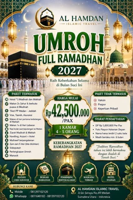 Umroh Full Ramadhan 2027